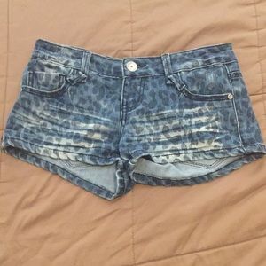 Leopard printed shorts